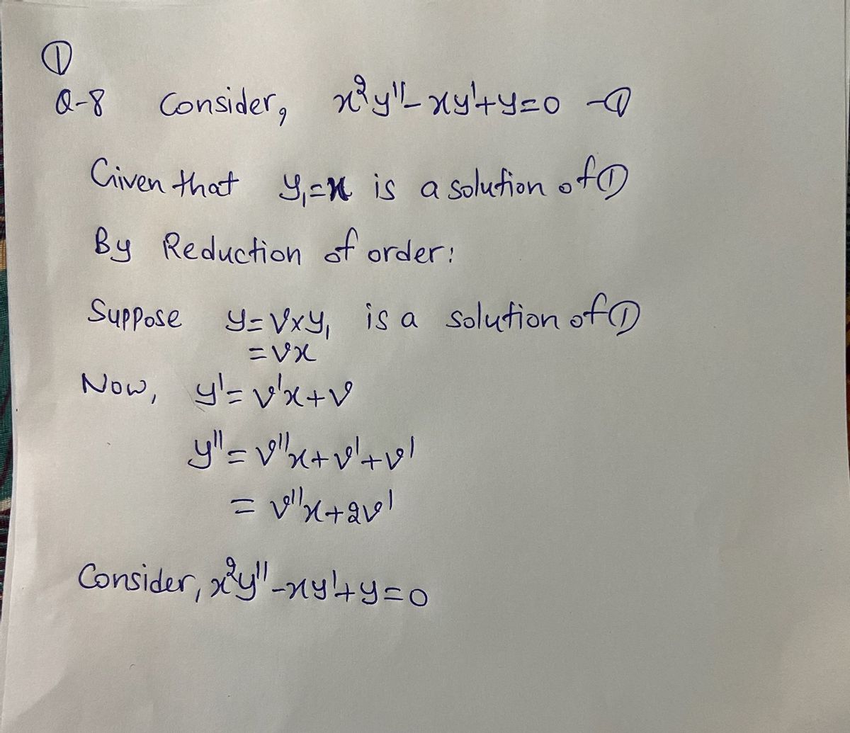 Advanced Math homework question answer, step 1, image 1