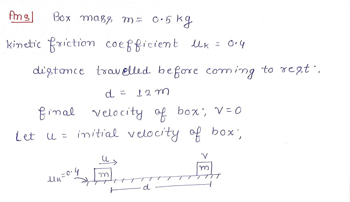 Physics homework question answer, step 1, image 1