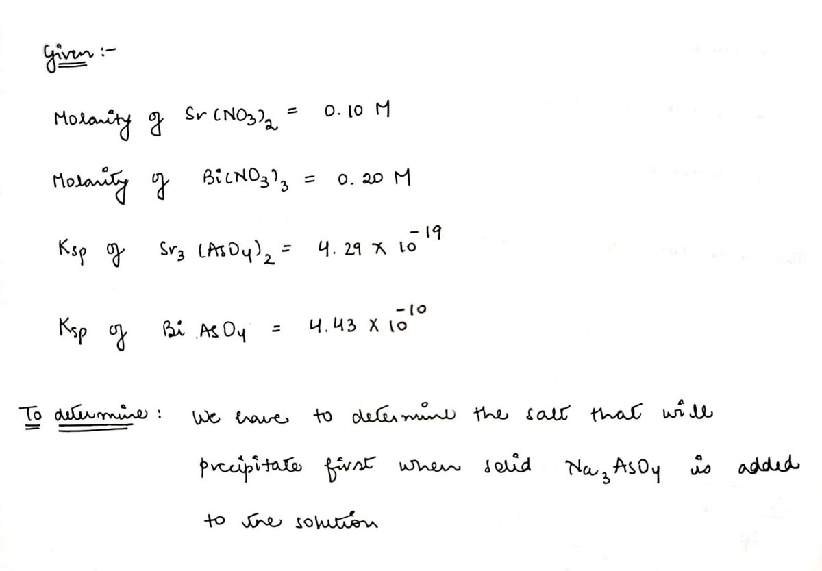 Chemistry homework question answer, step 1, image 1