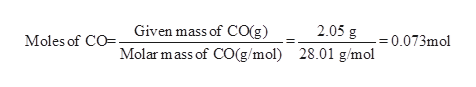 Answered: How many moles of carbon monoxide are… | bartleby