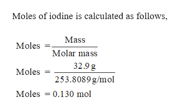 Iodine Mass Number