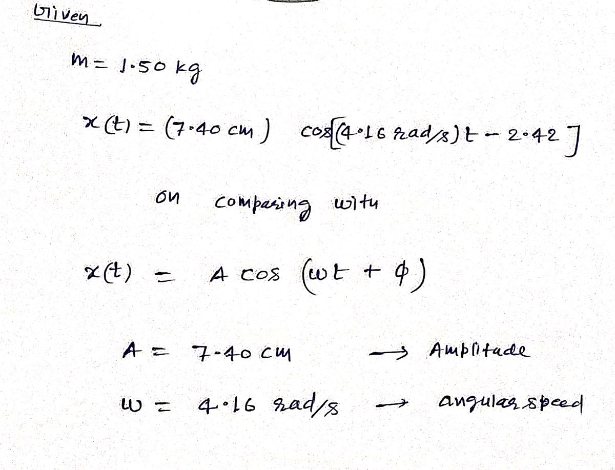 Physics homework question answer, step 1, image 1