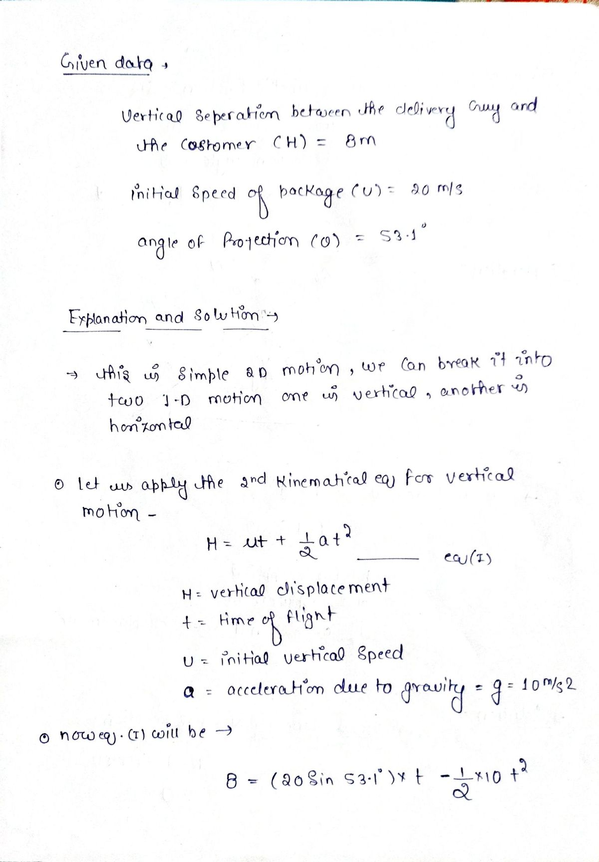 Physics homework question answer, step 1, image 1