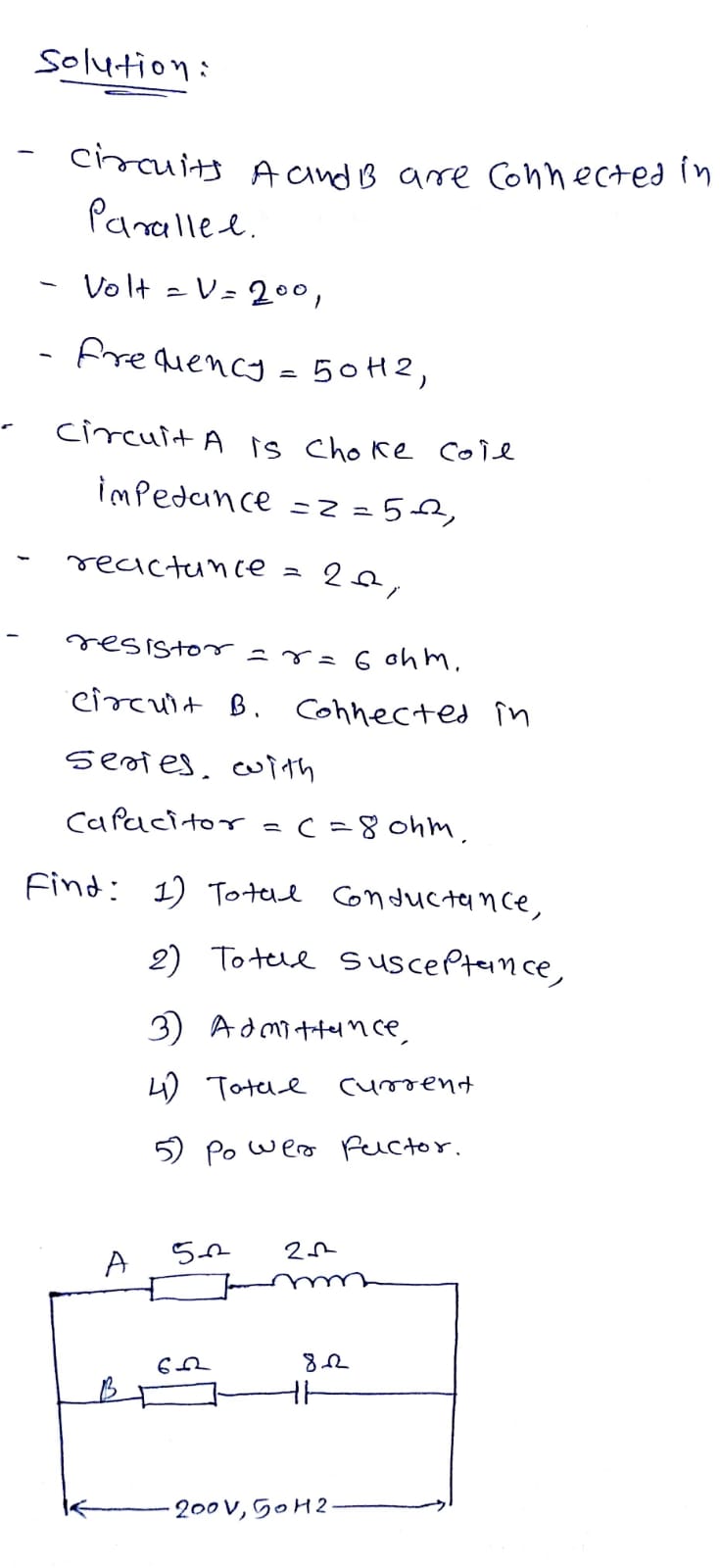 Electrical Engineering homework question answer, step 1, image 1