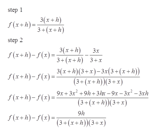 Answered: Use the four-step process to find f'(x)… | bartleby