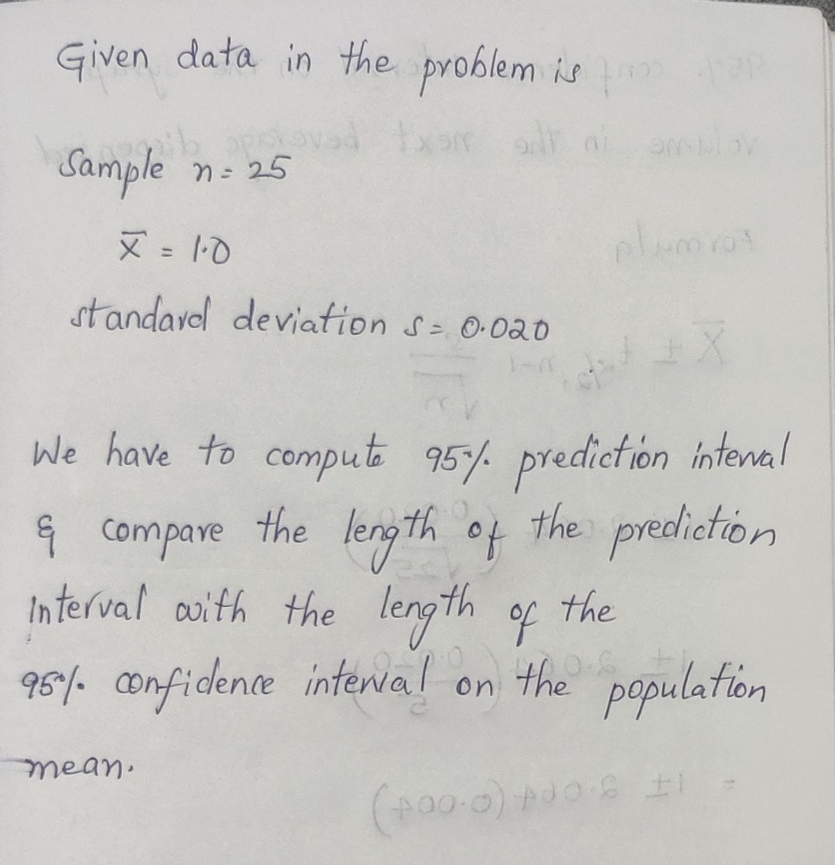 Statistics homework question answer, step 1, image 1