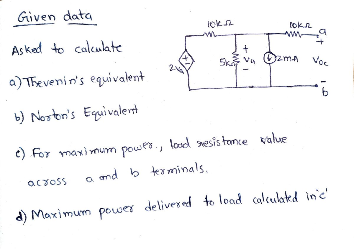 Electrical Engineering homework question answer, step 1, image 1