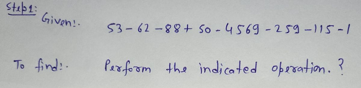 Algebra homework question answer, step 1, image 1