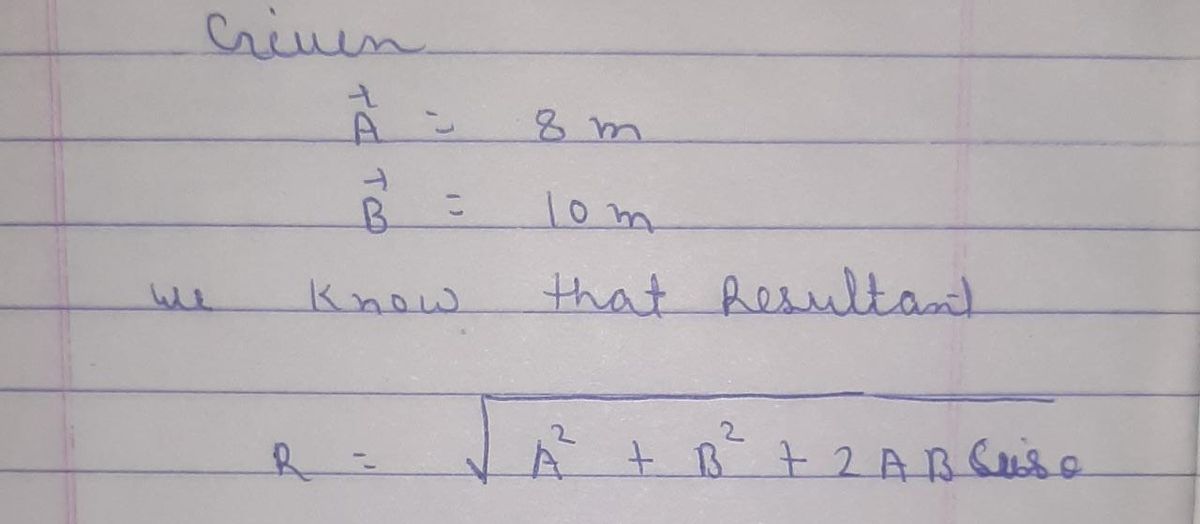 Physics homework question answer, step 1, image 1