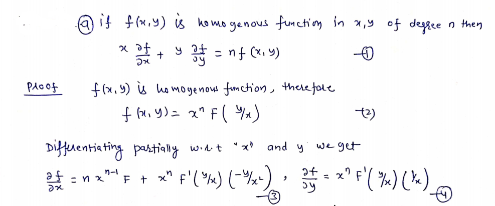 Answered 5 Homogeneous Functions A Function… Bartleby