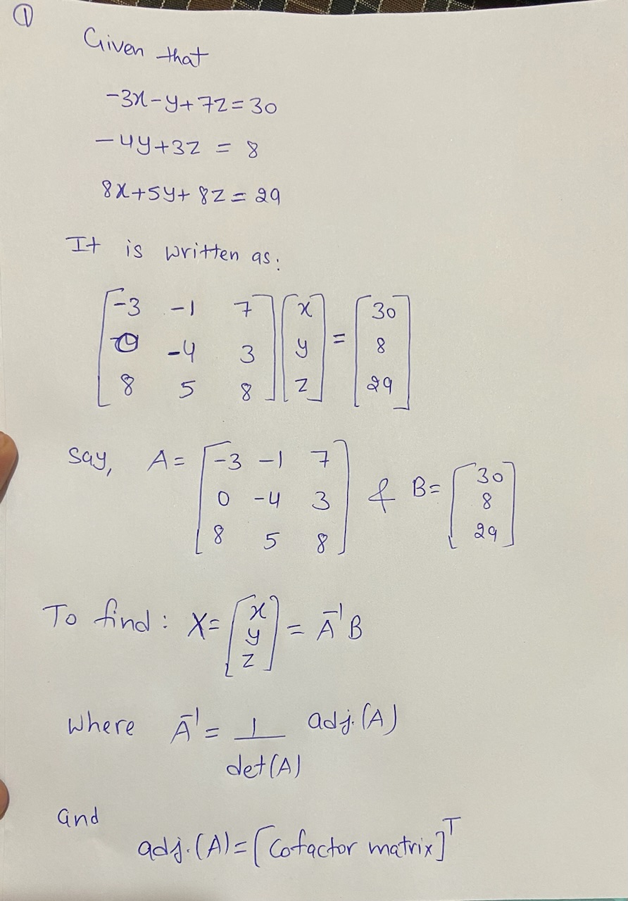 Advanced Math homework question answer, step 1, image 1