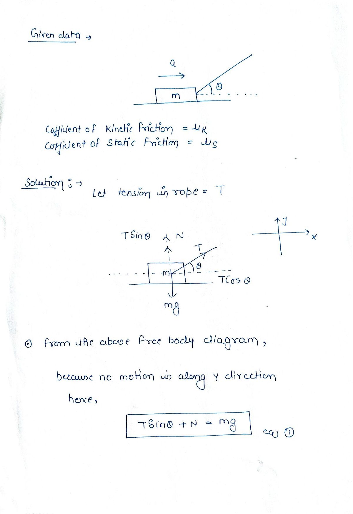 Physics homework question answer, step 1, image 1