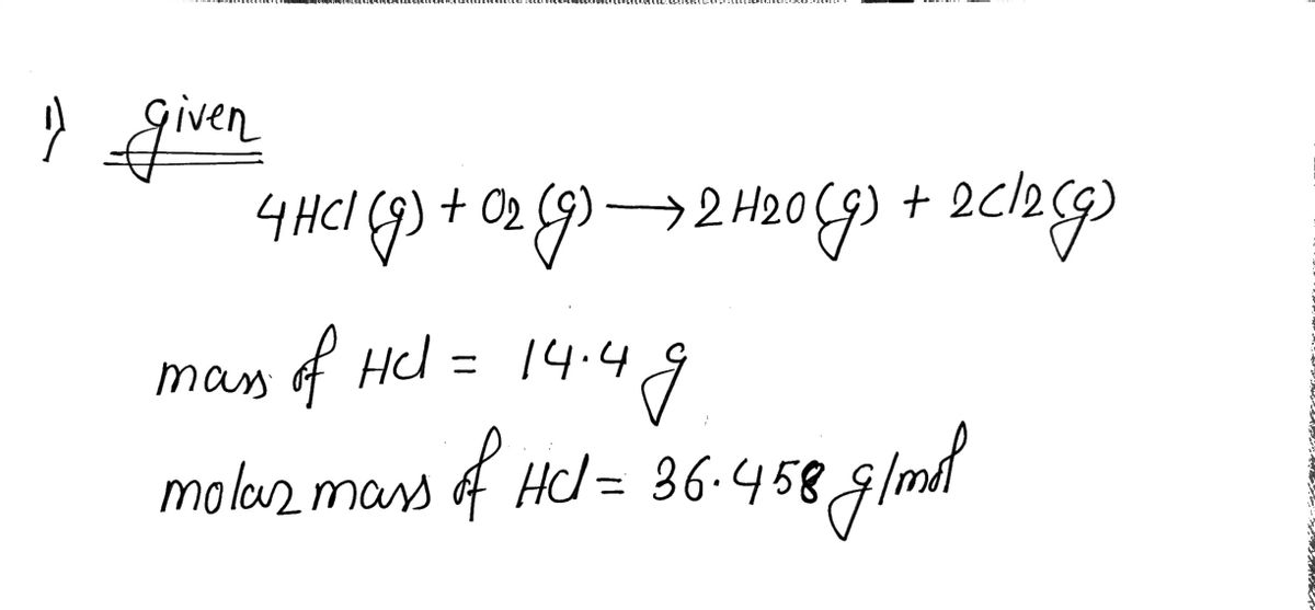 Chemistry homework question answer, step 1, image 1