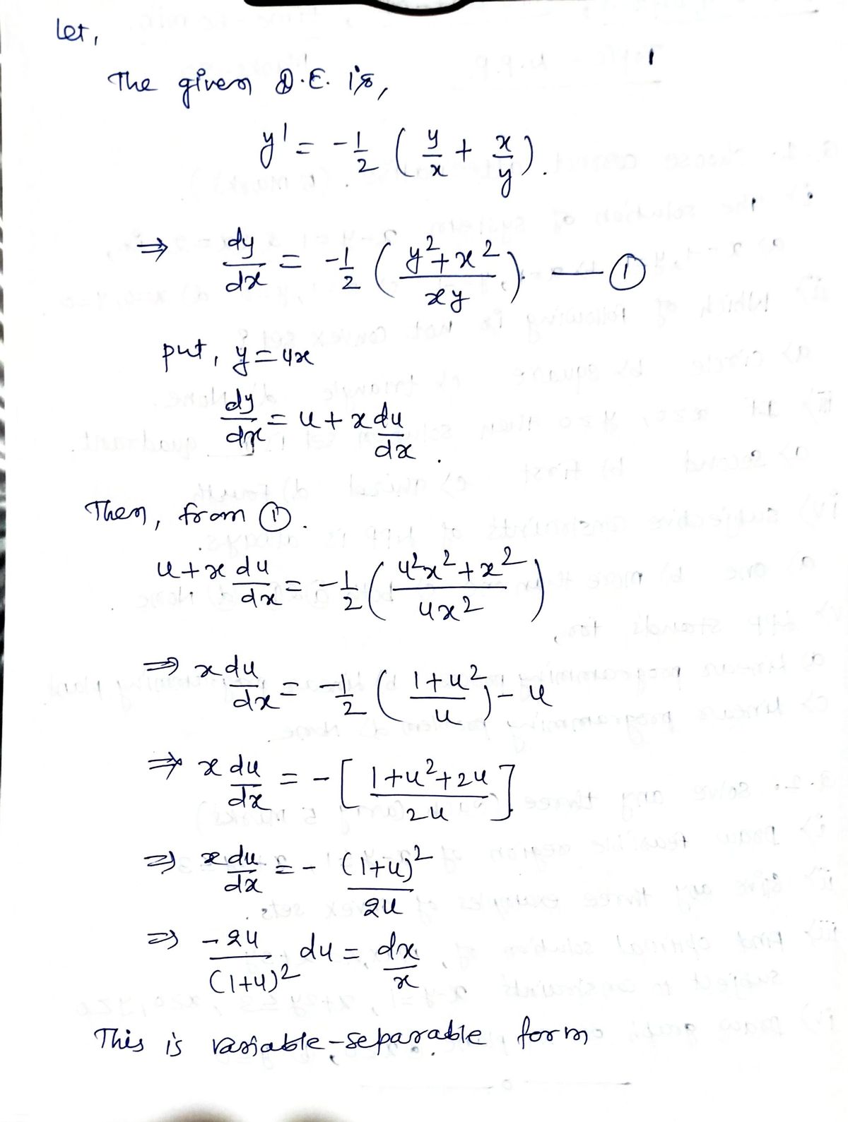 Advanced Math homework question answer, step 1, image 1