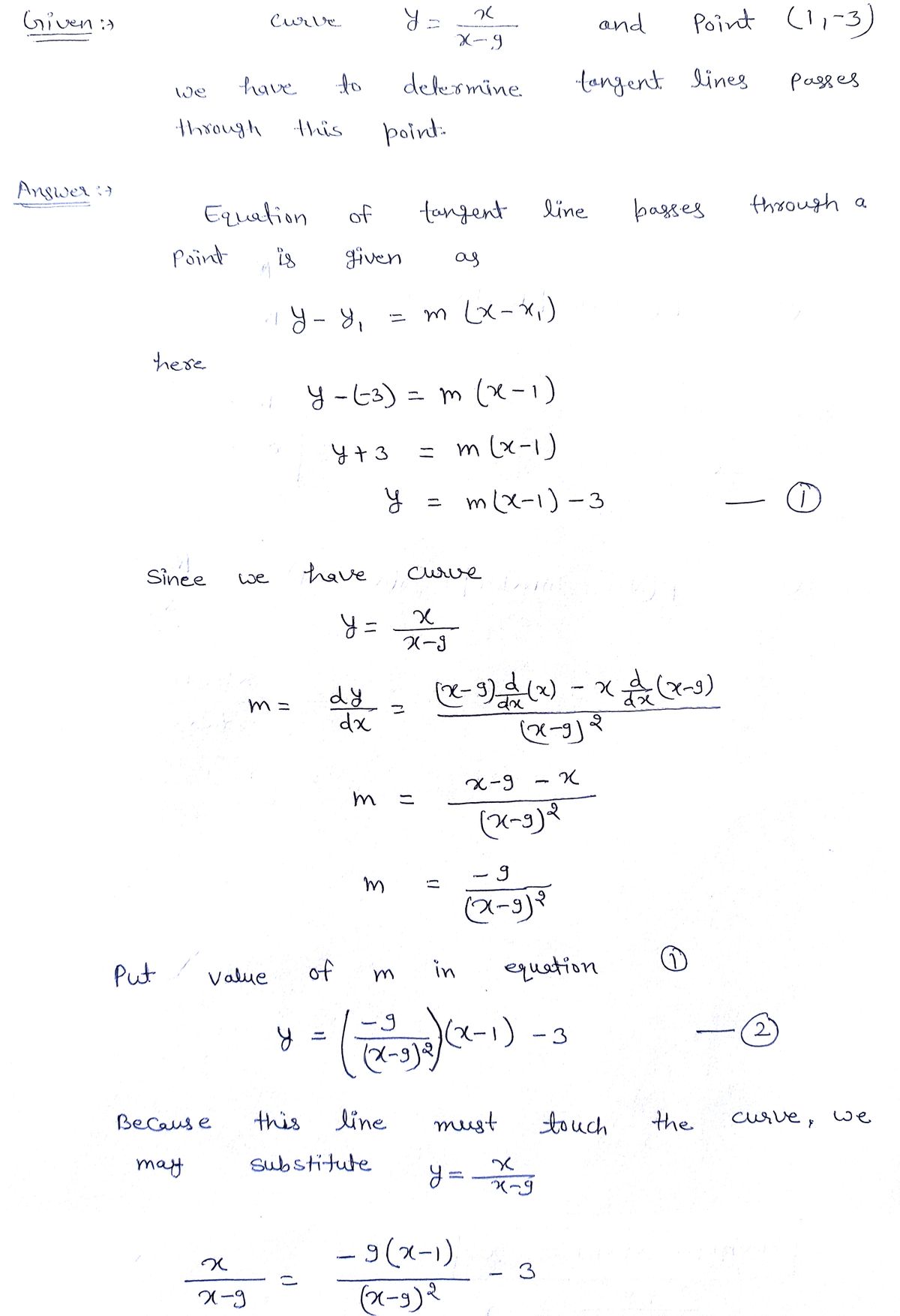 Calculus homework question answer, step 1, image 1