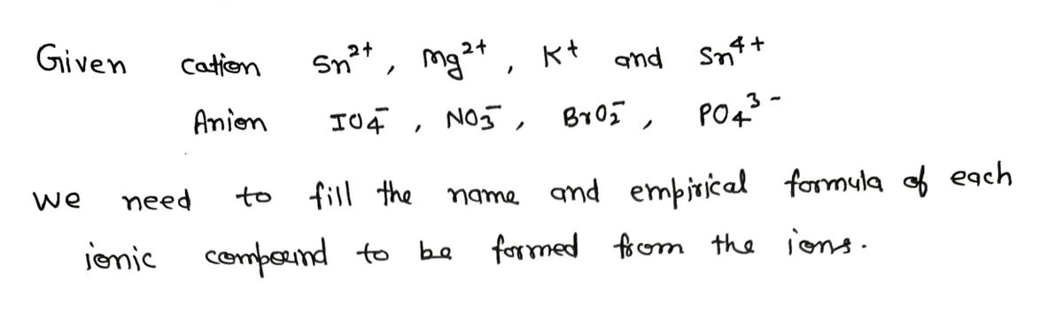 Chemistry homework question answer, step 1, image 1