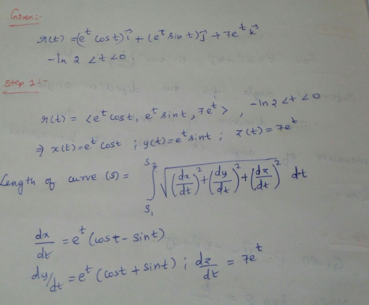 Calculus homework question answer, step 1, image 1