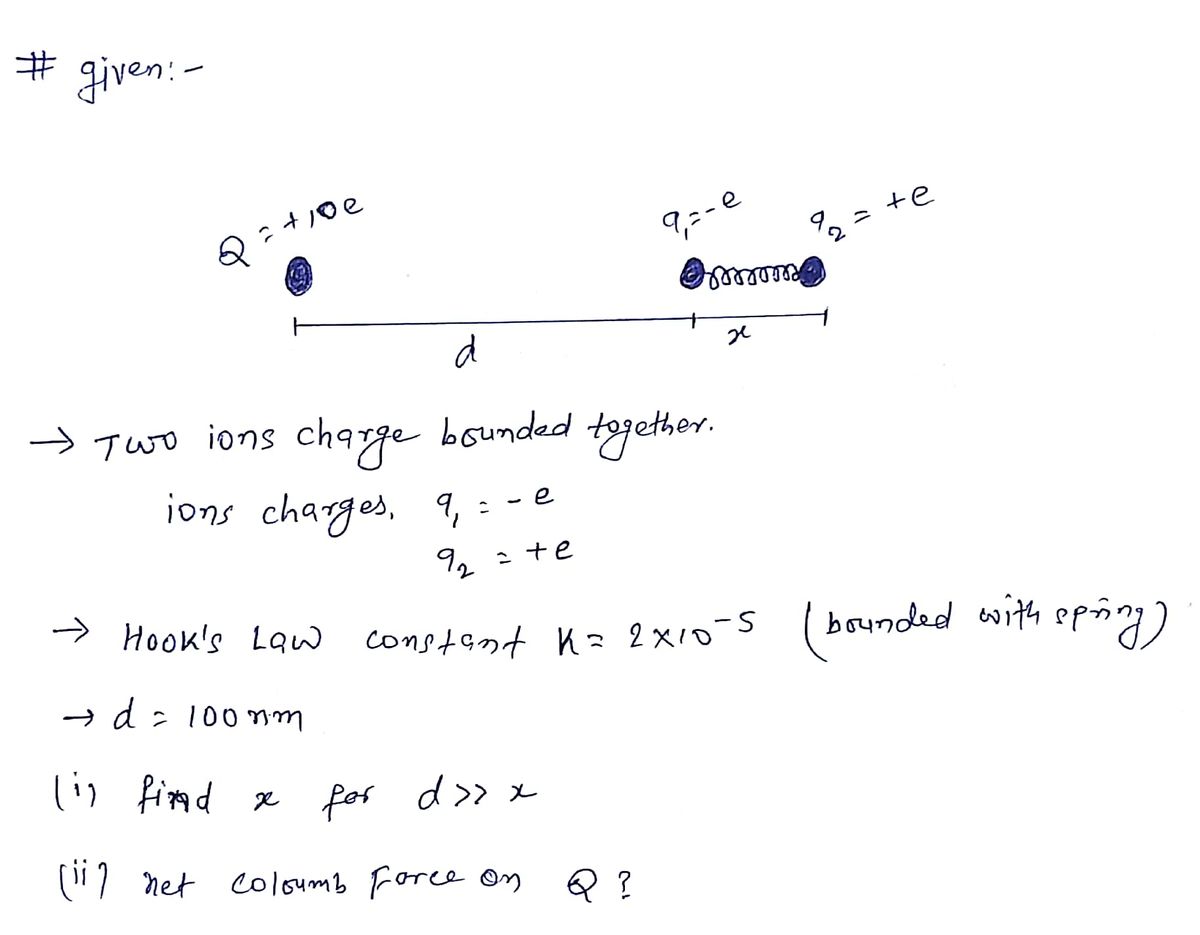 Physics homework question answer, step 1, image 1