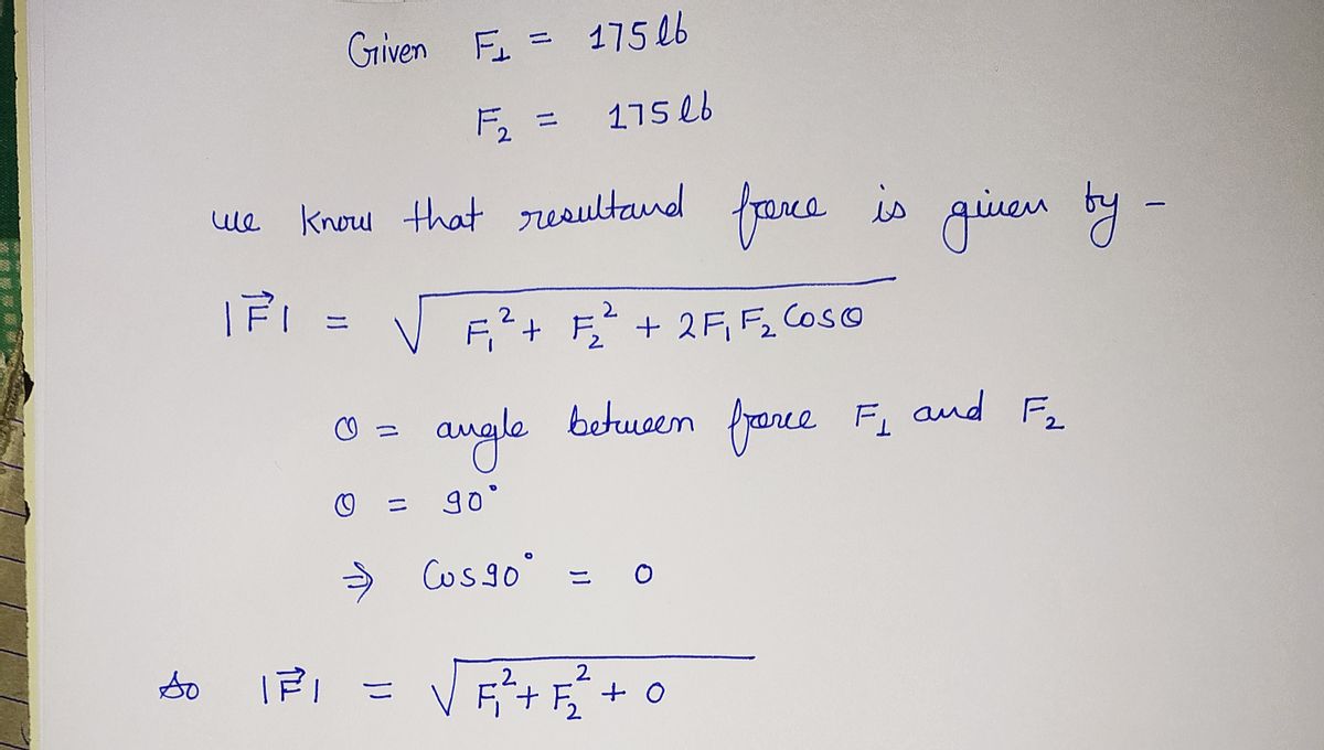 Physics homework question answer, step 1, image 1