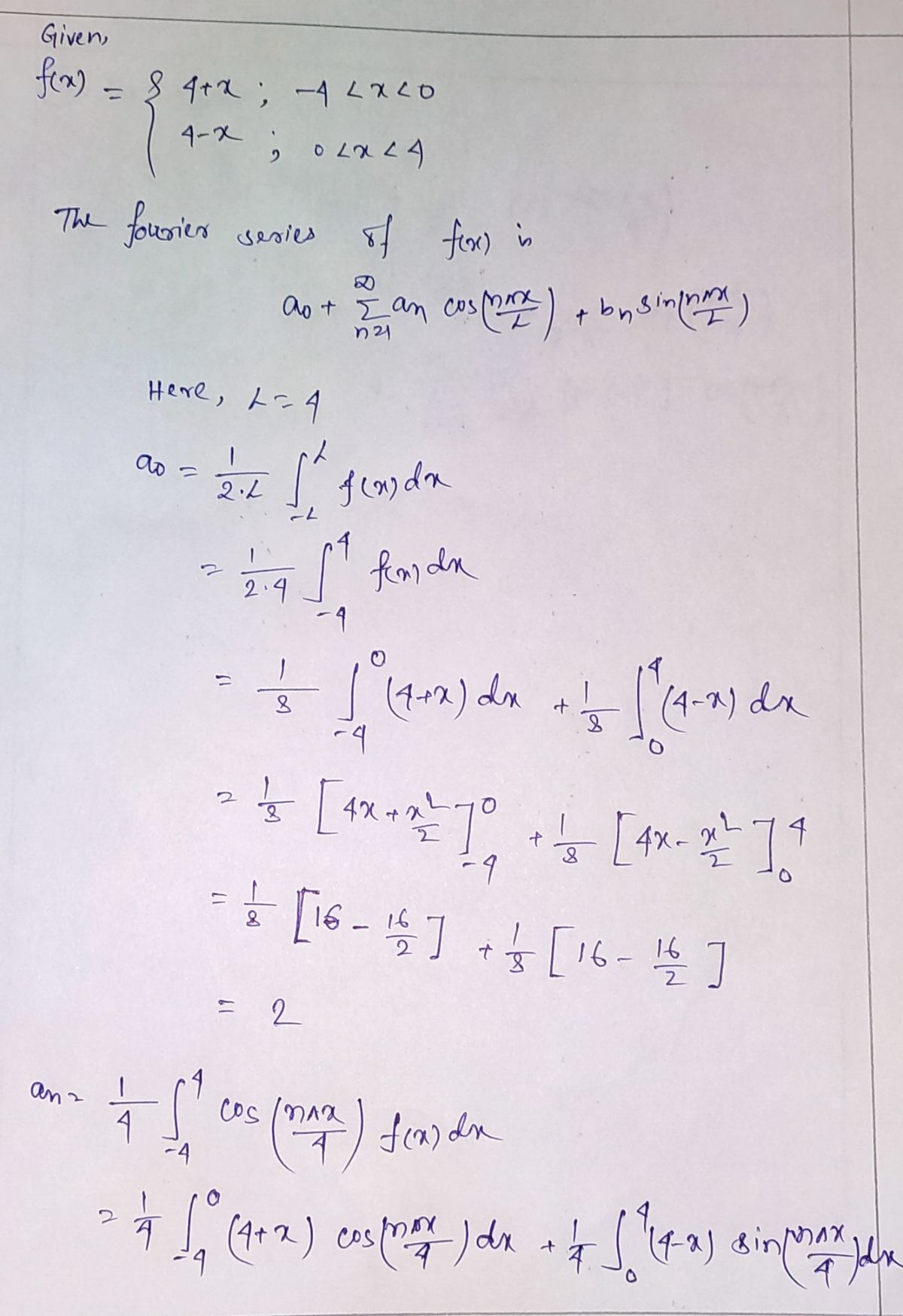 Advanced Math homework question answer, step 1, image 1