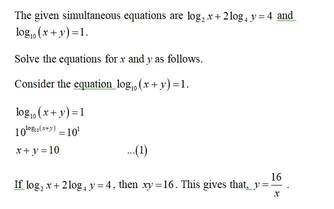 Answered Given That Log X 2 Log4 Y 4 Show Bartleby