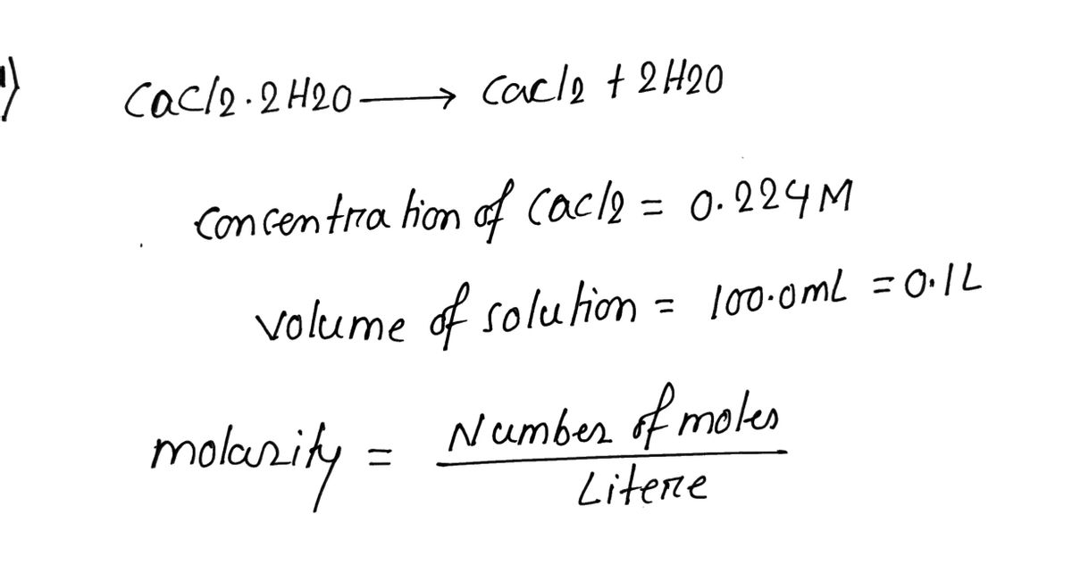 Chemistry homework question answer, step 1, image 1