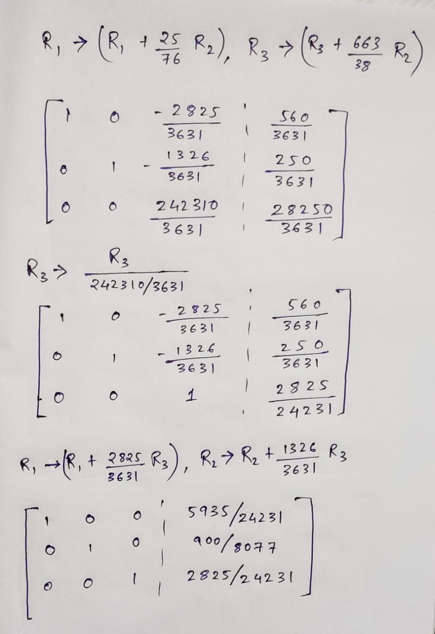 Answered: Gauss-Elimination Method [Q1] Using… | bartleby