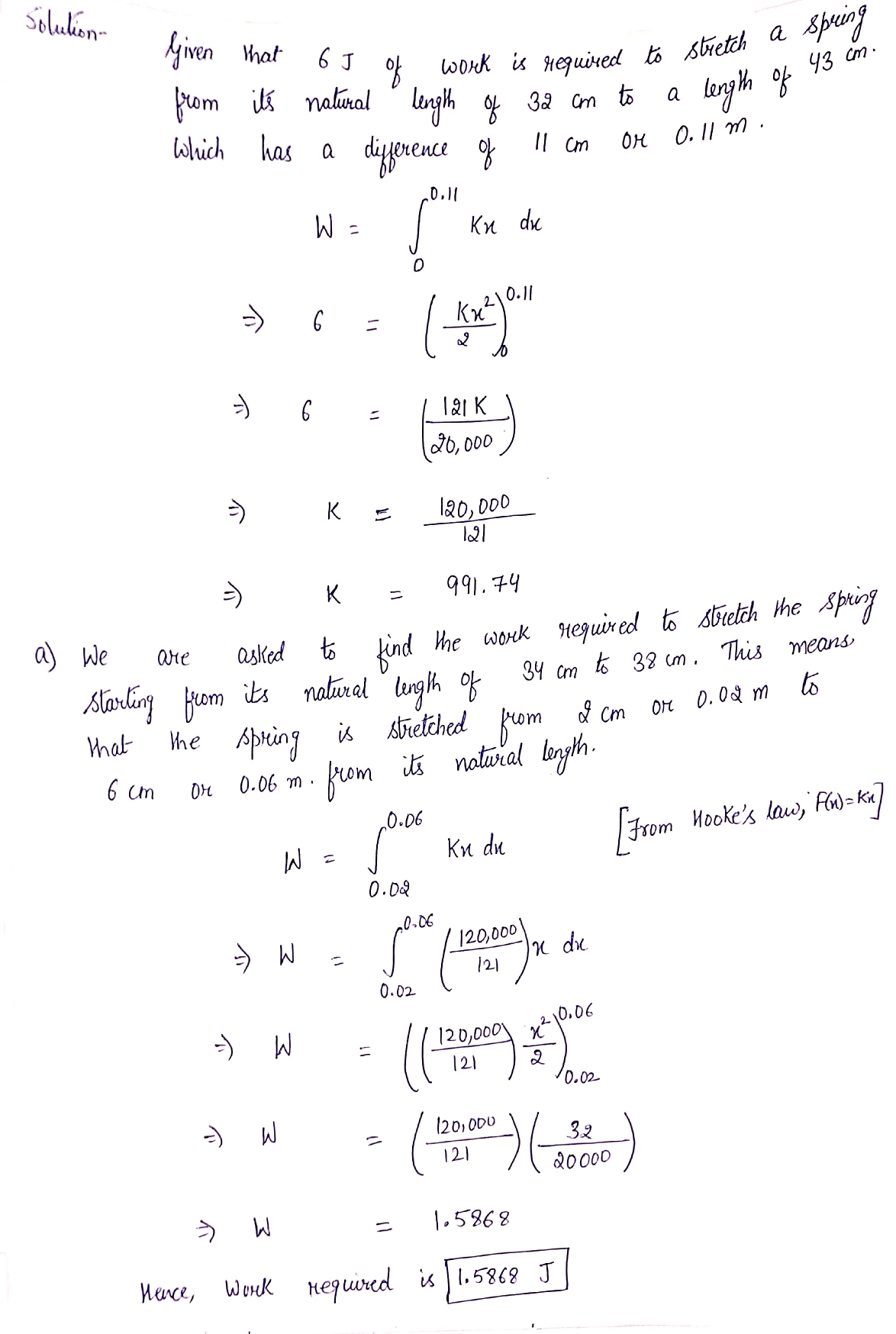 Physics homework question answer, step 1, image 1