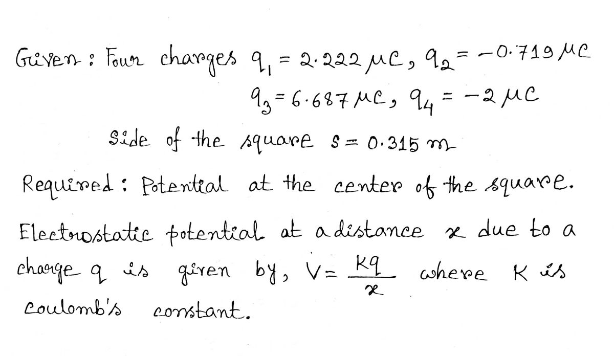 Physics homework question answer, step 1, image 1