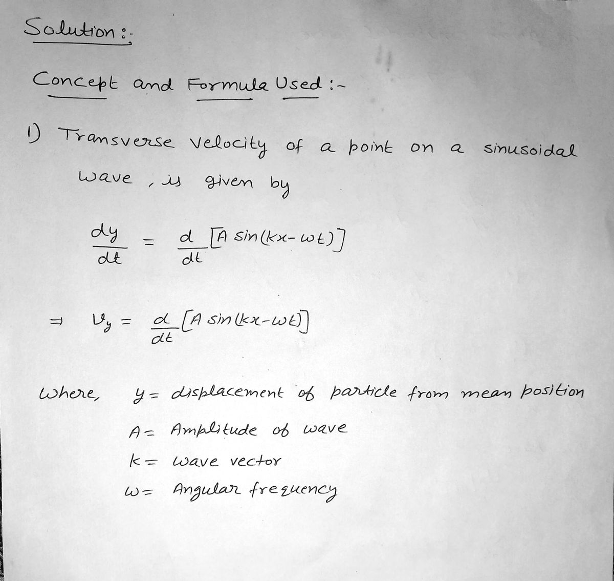 Physics homework question answer, step 1, image 1