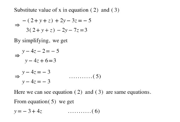 Answered: x - y - z = 2 -x +2y - 3z =… | bartleby