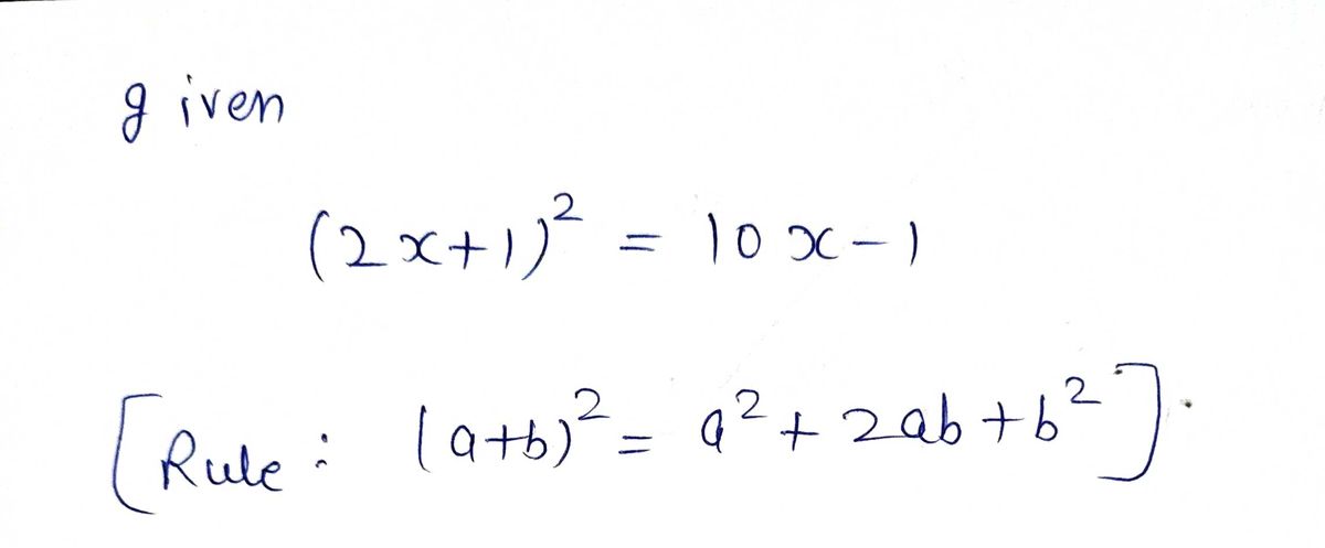 Algebra homework question answer, step 1, image 1