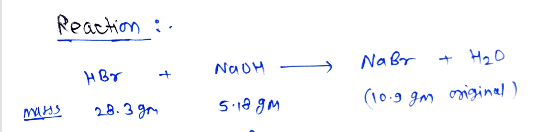 Chemistry homework question answer, step 1, image 1