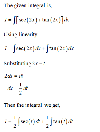 Answered Find The Indefinite Integral Sec 2x Bartleby