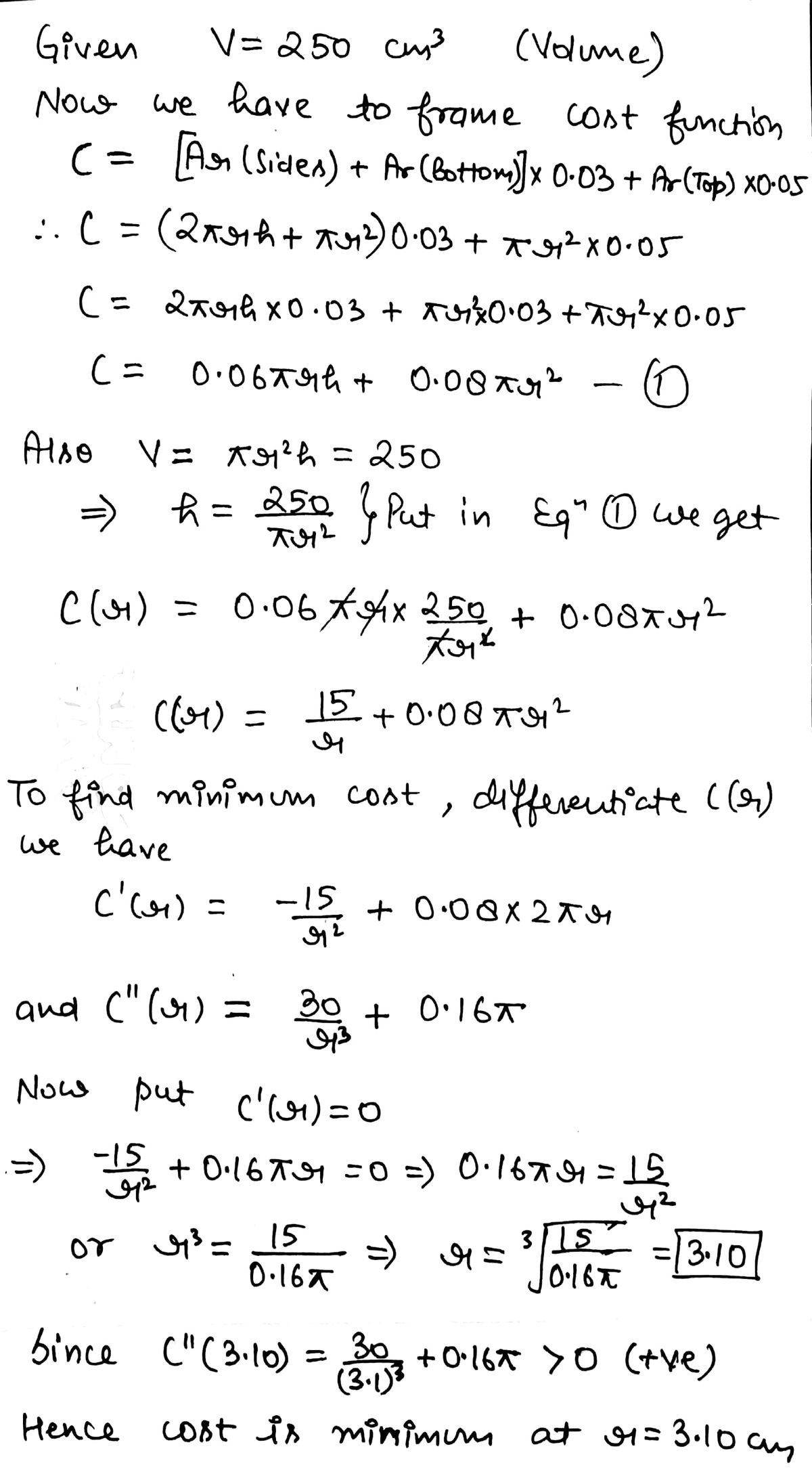 Advanced Math homework question answer, step 1, image 1