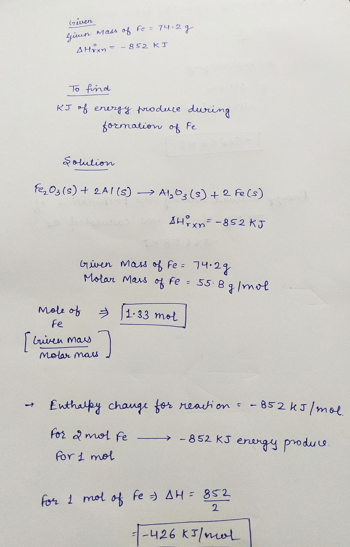 Chemistry homework question answer, step 1, image 1