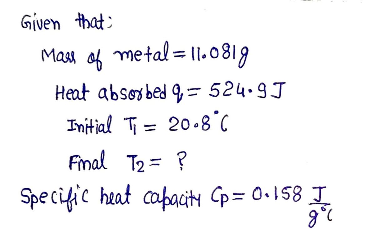 Chemistry homework question answer, step 1, image 1