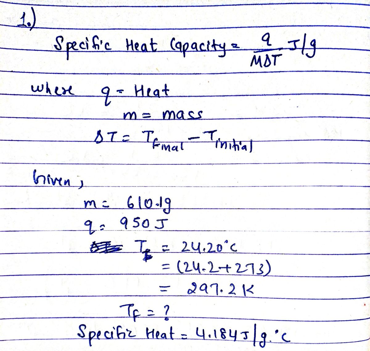 Chemistry homework question answer, step 1, image 1