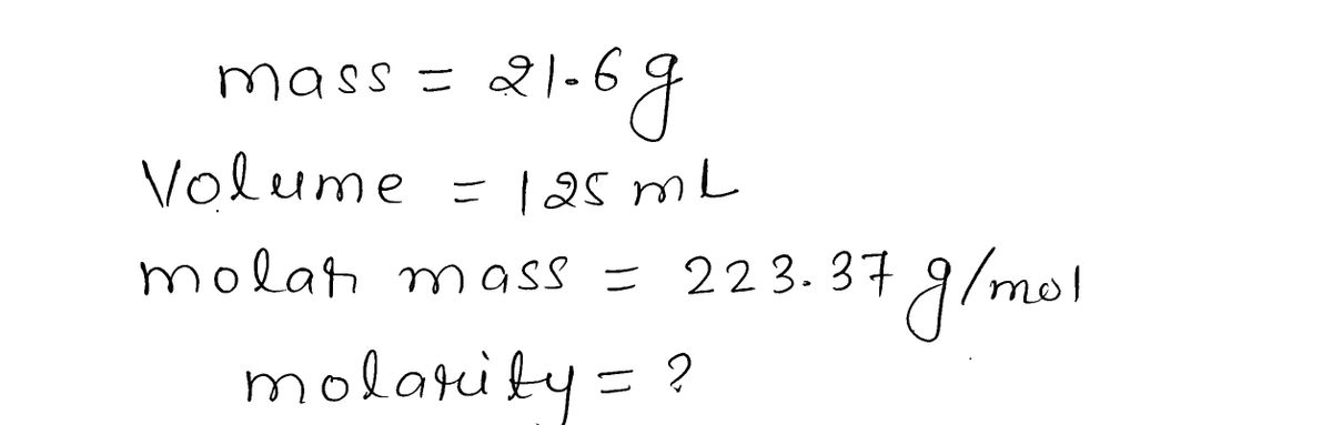 Chemistry homework question answer, step 1, image 1