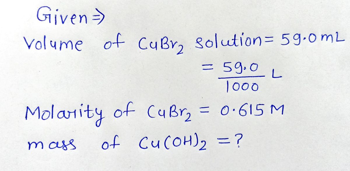 Chemistry homework question answer, step 1, image 1