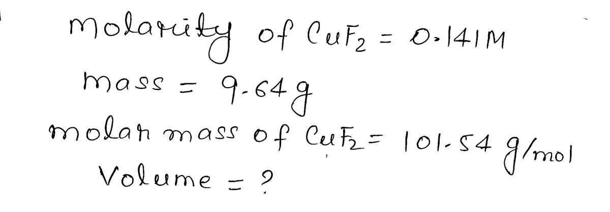 Chemistry homework question answer, step 1, image 1