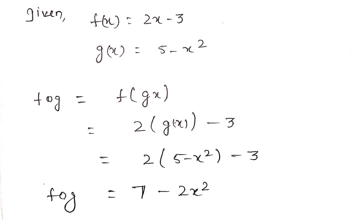 Answered Use F X 2x − 3 And G X 5 −… Bartleby