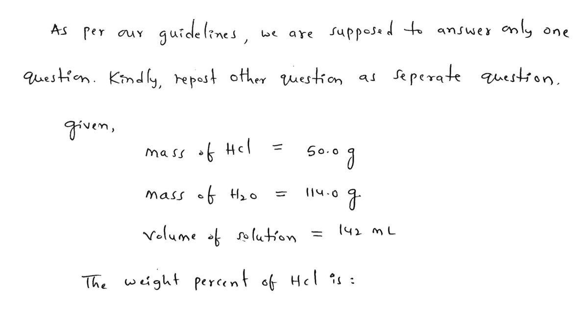 Chemistry homework question answer, step 1, image 1