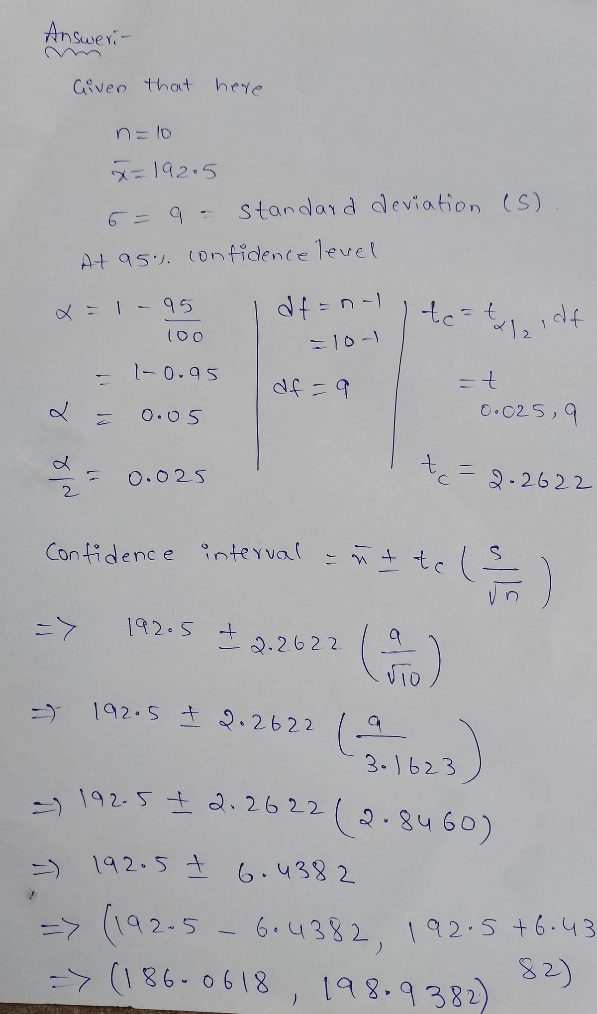 Statistics homework question answer, step 1, image 1