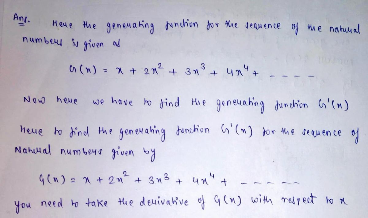 Advanced Math homework question answer, step 1, image 1