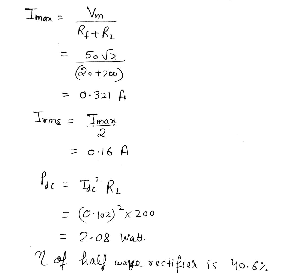 Answered: 4. A sinusoidal voltage of 50 V (Vrms)… | bartleby