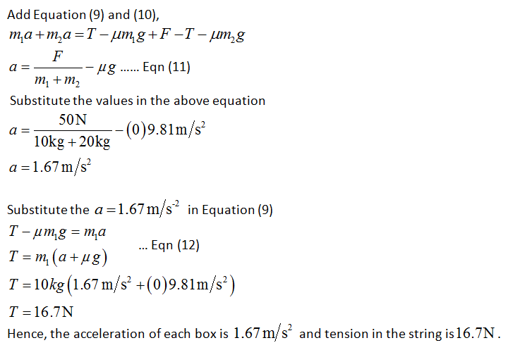 Answered: Two boxes of fruit on a frictionless… | bartleby