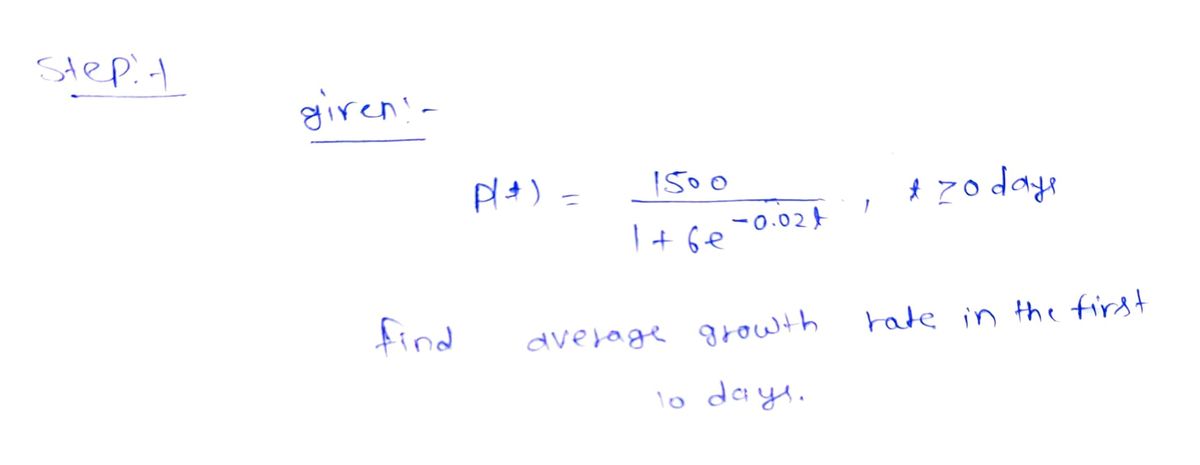 Calculus homework question answer, step 1, image 1