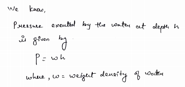 Answered: Approximate The Depth Of The Water In… | Bartleby