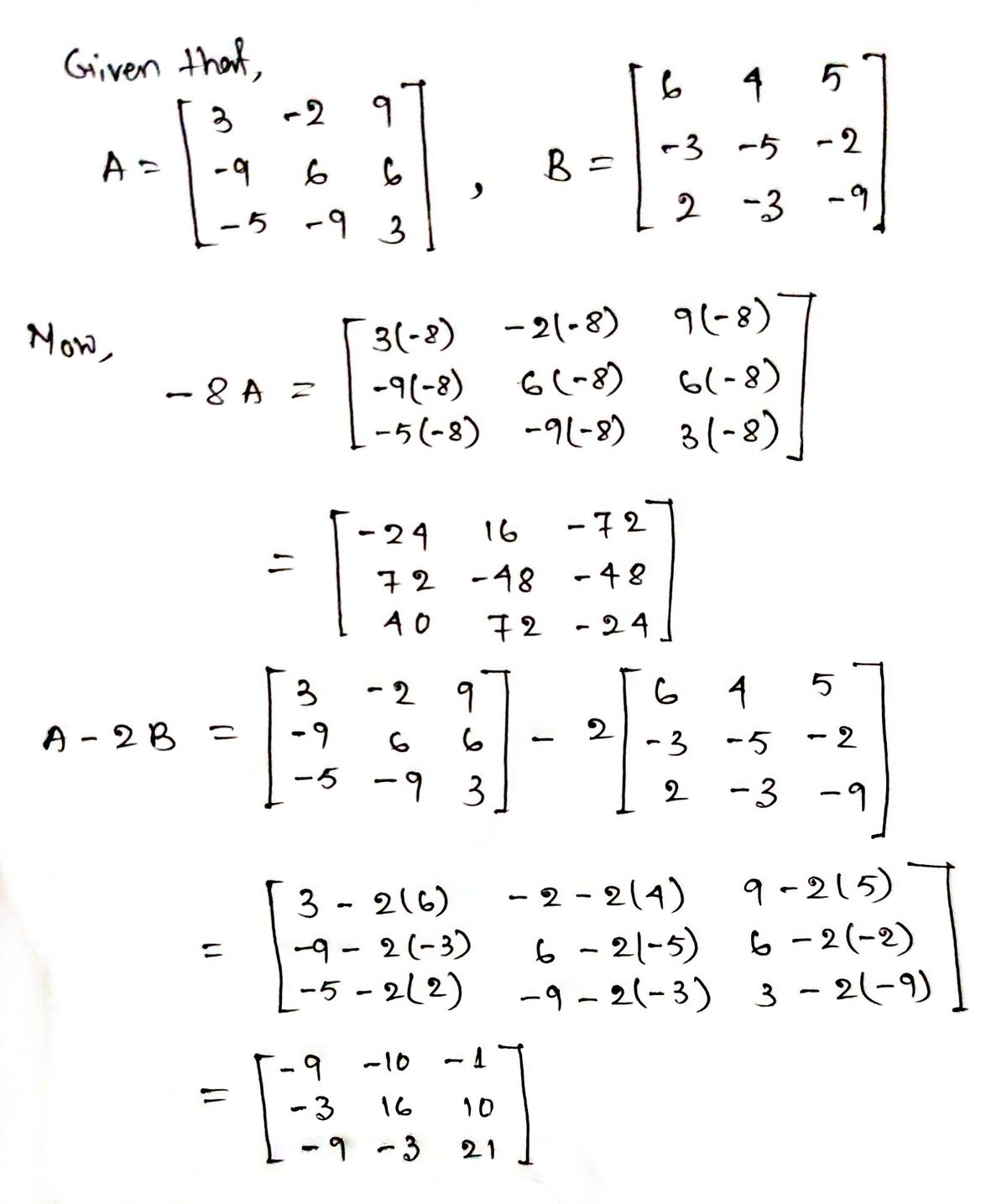 Algebra homework question answer, step 1, image 1